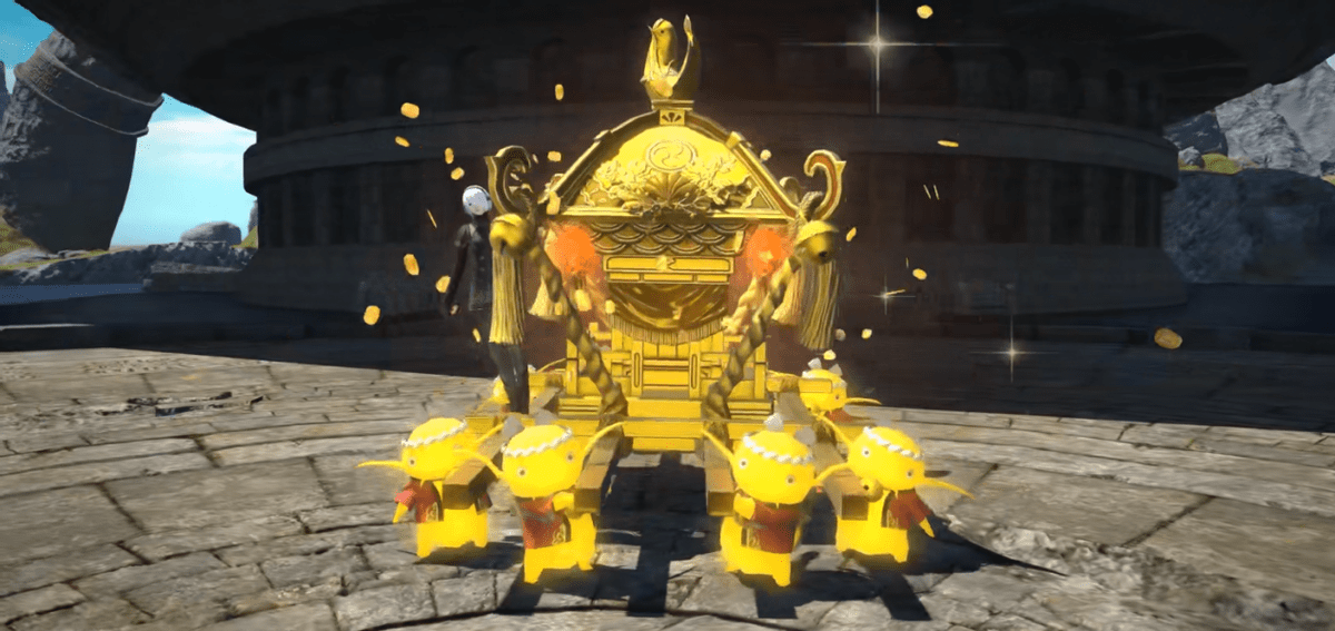 土豪的爱好真的很怪:ff14奇葩土豪装作机器人站在大街上给人送钱?