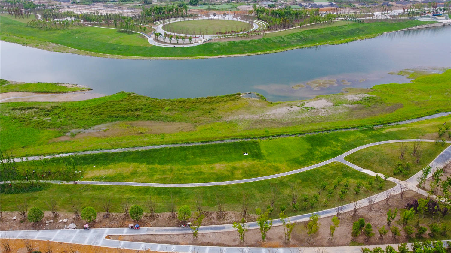 科技城新区安昌河生态湿地景观见雏形!
