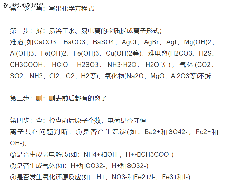 最全高中化學知識點整合來啦快背它