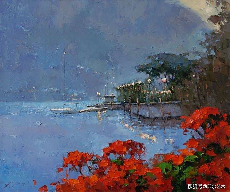 阿列克西扎伊采夫的油画作品才叫画面的肌理我那叫浪费颜料