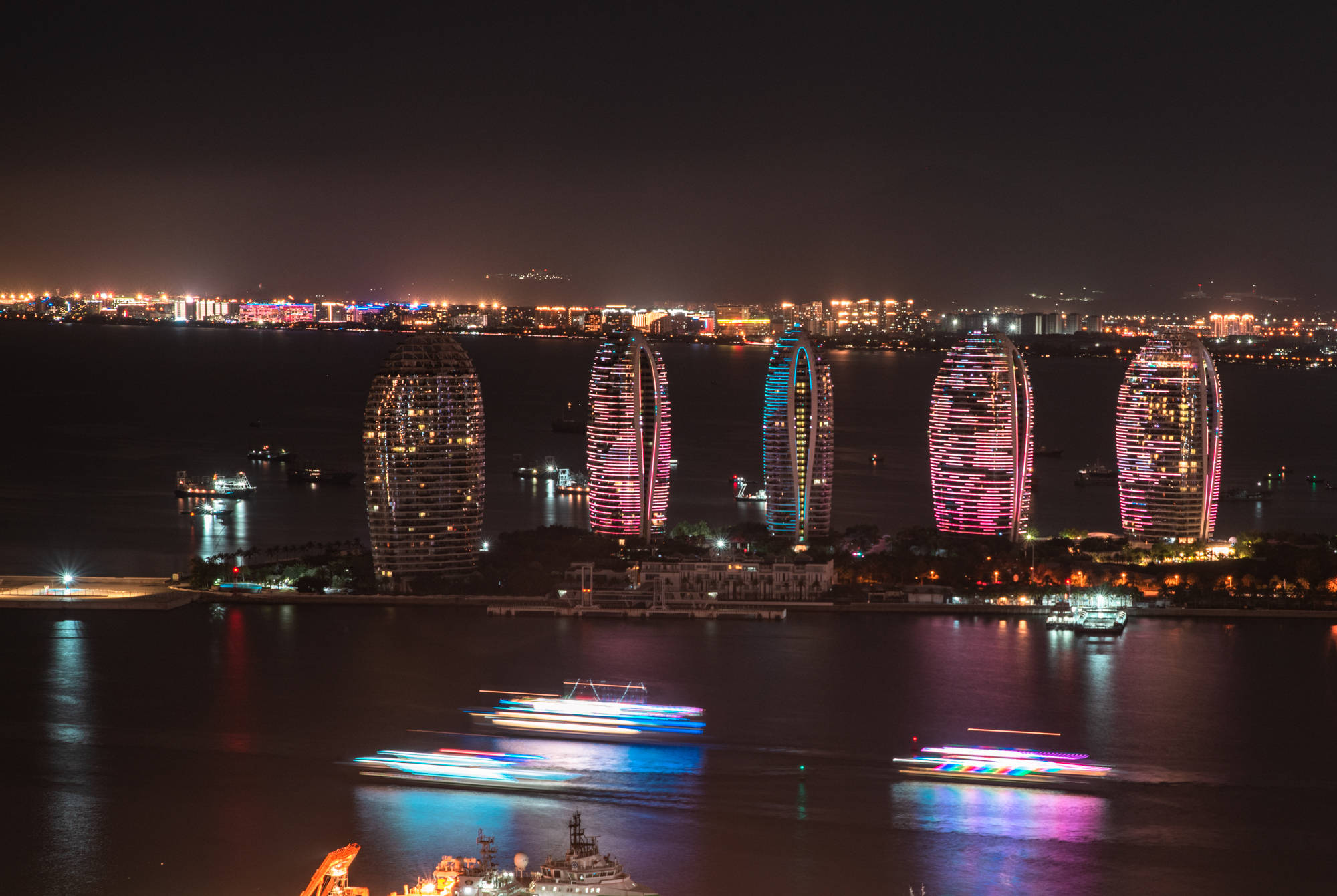 三亚夜景图片壁纸图片