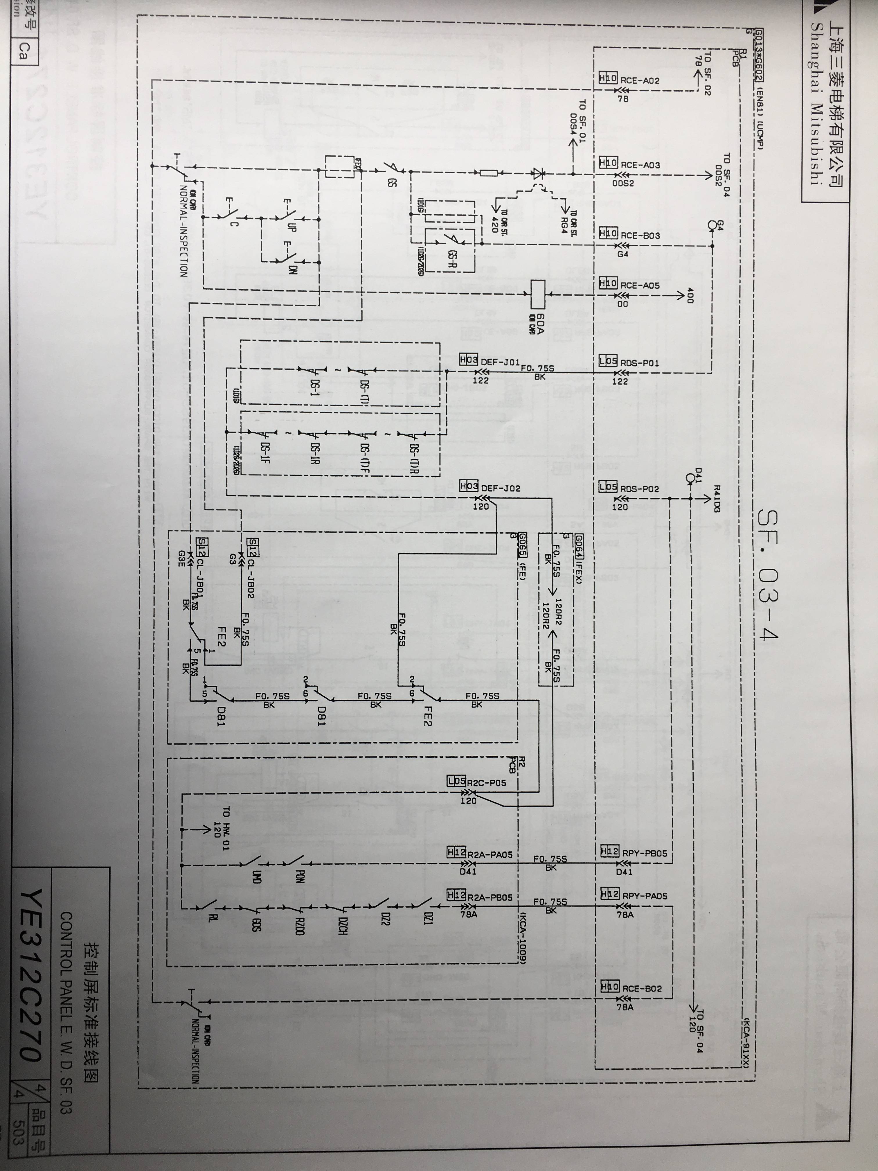 三菱elenessa電梯安全迴路詳解