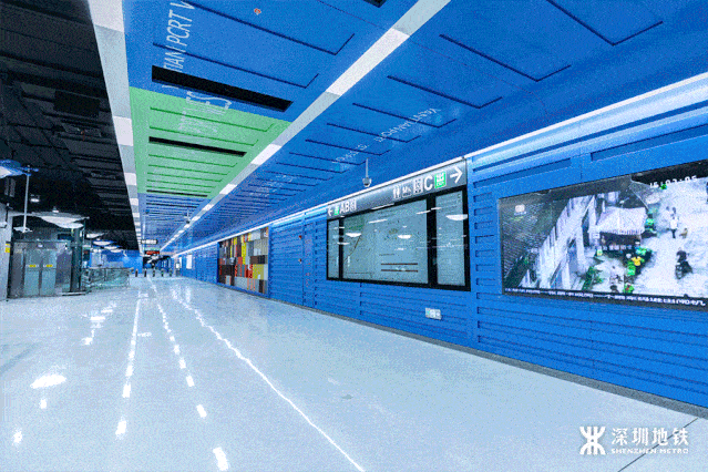 北山道站,盐田食街站大梅沙站和小梅沙站▲8号线二期线路示意图建成后