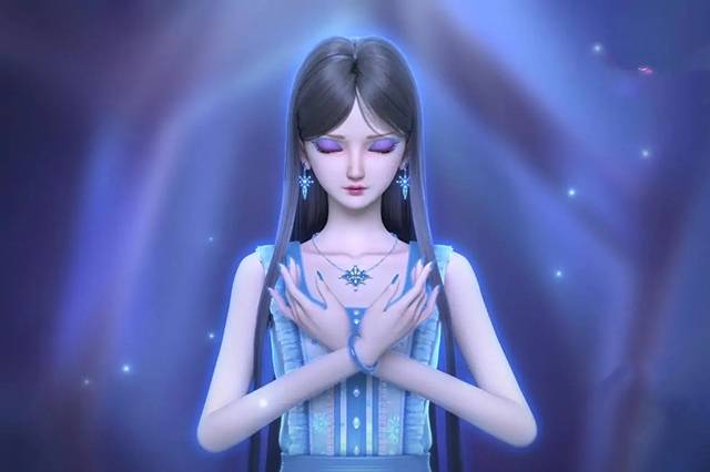 叶罗丽番外:冰公主化身沉睡中的主角,乌黑浓密的发丝,清晰可见