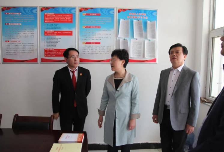 衡水市阜城县委书记申文霞到县法院督导队伍教育整顿工作