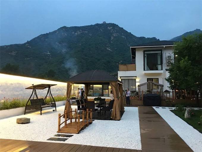 北京怀柔神堂峪我家我院民宿,占地近2000平米,院子内就能看景区