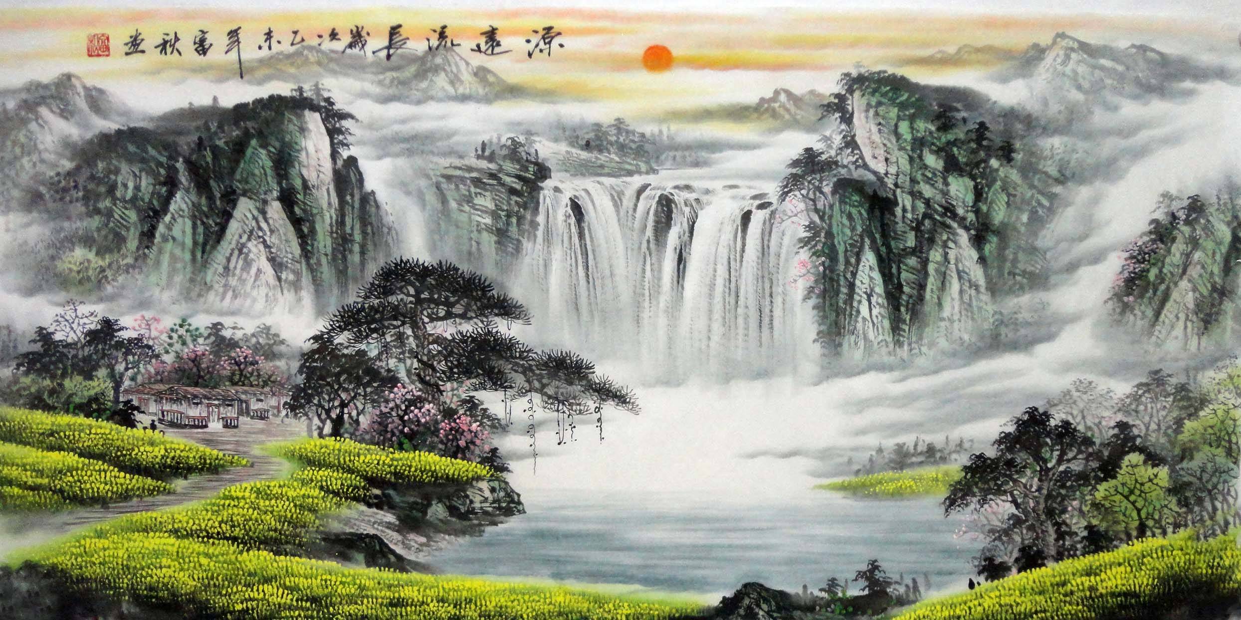 家中挂画也有讲究,有些画使人心情愉悦,有些画越挂越糟心_山水画