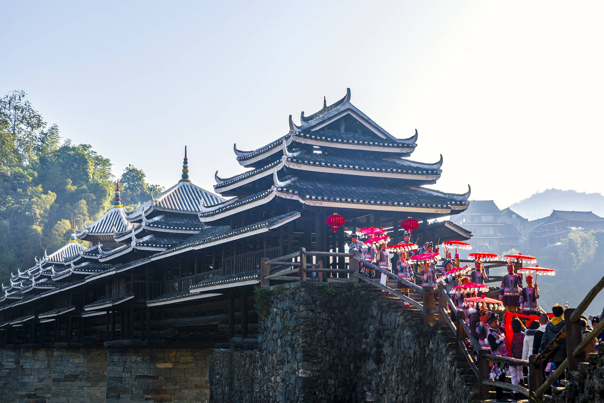 原创广西有个网红村村子下游有2座木桥竟是连接阴阳的媒介