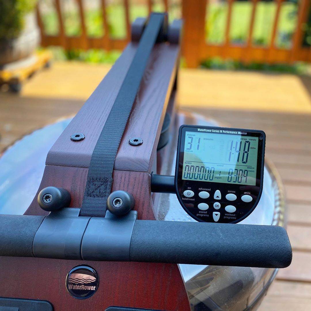 种草waterrower划船机不伤膝盖又瘦身在家练出好身材