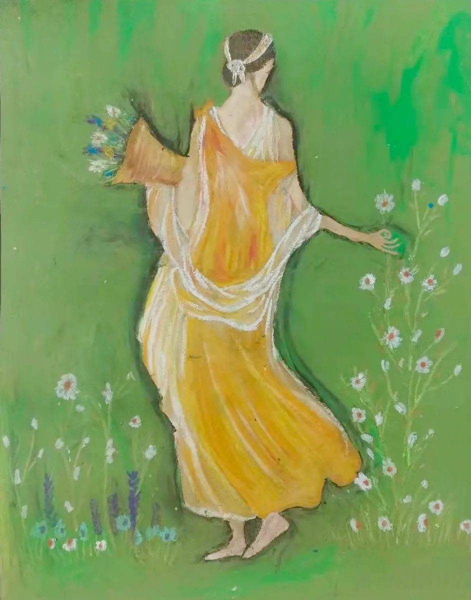 林怡帆-4年级-临《采花的少女》