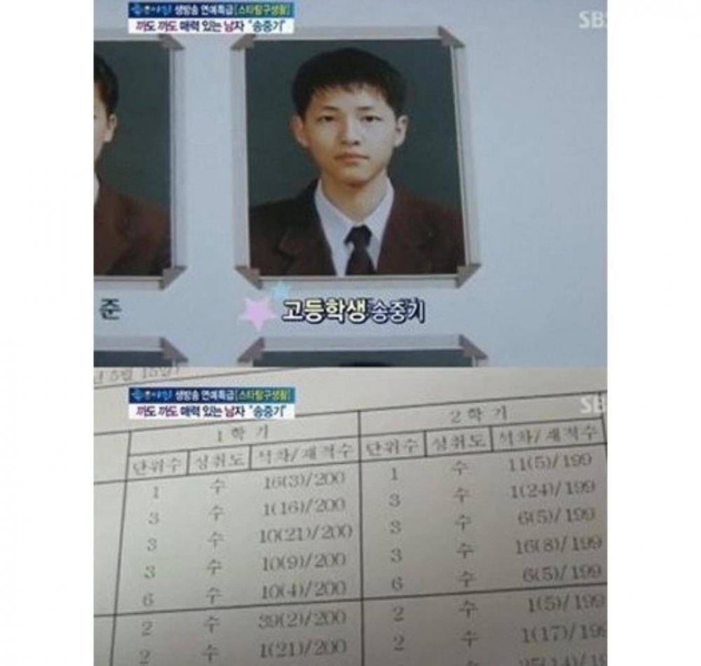 在之前的某个节目中,公开了宋仲基的高中毕业照以外,还看到他当时的