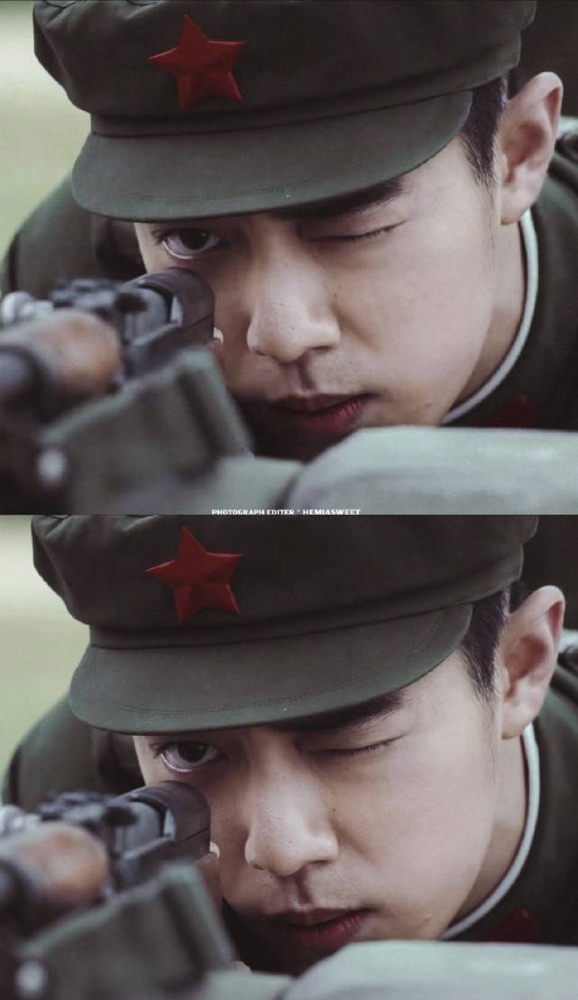 肖战军装照来袭打破演技差传闻这个眼神太赞了