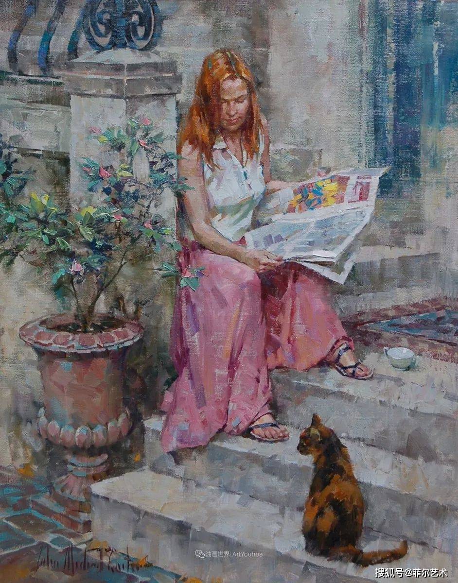 美国油画艺术家卡特笔下的美女这画面感真强