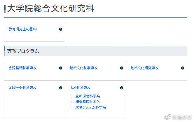 东京大学综合文化研究科研究生申请条件有哪些 专业