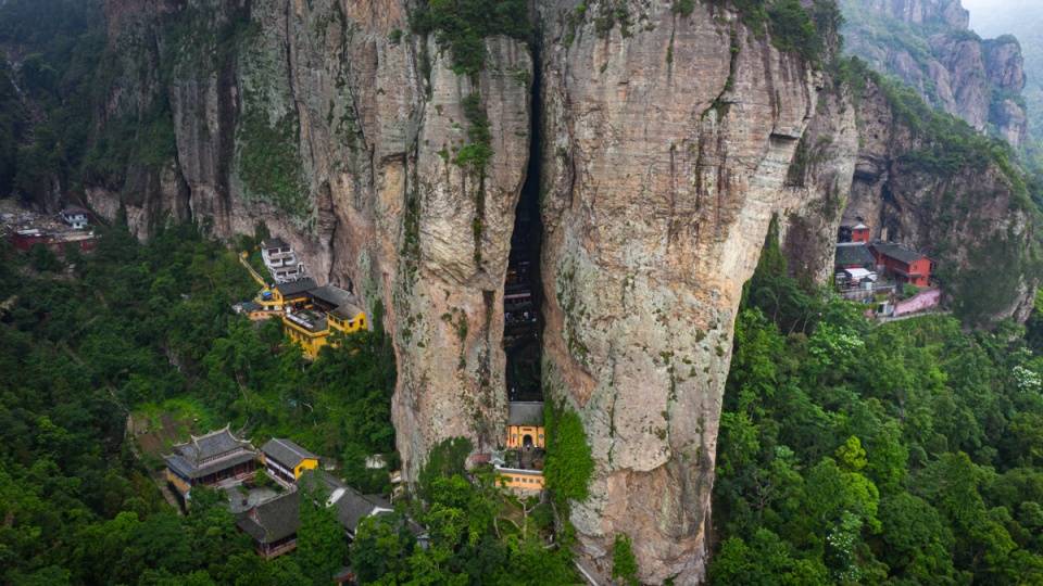 雁荡山的东大门内藏第一洞天央视拍摄其宣传片首选题材