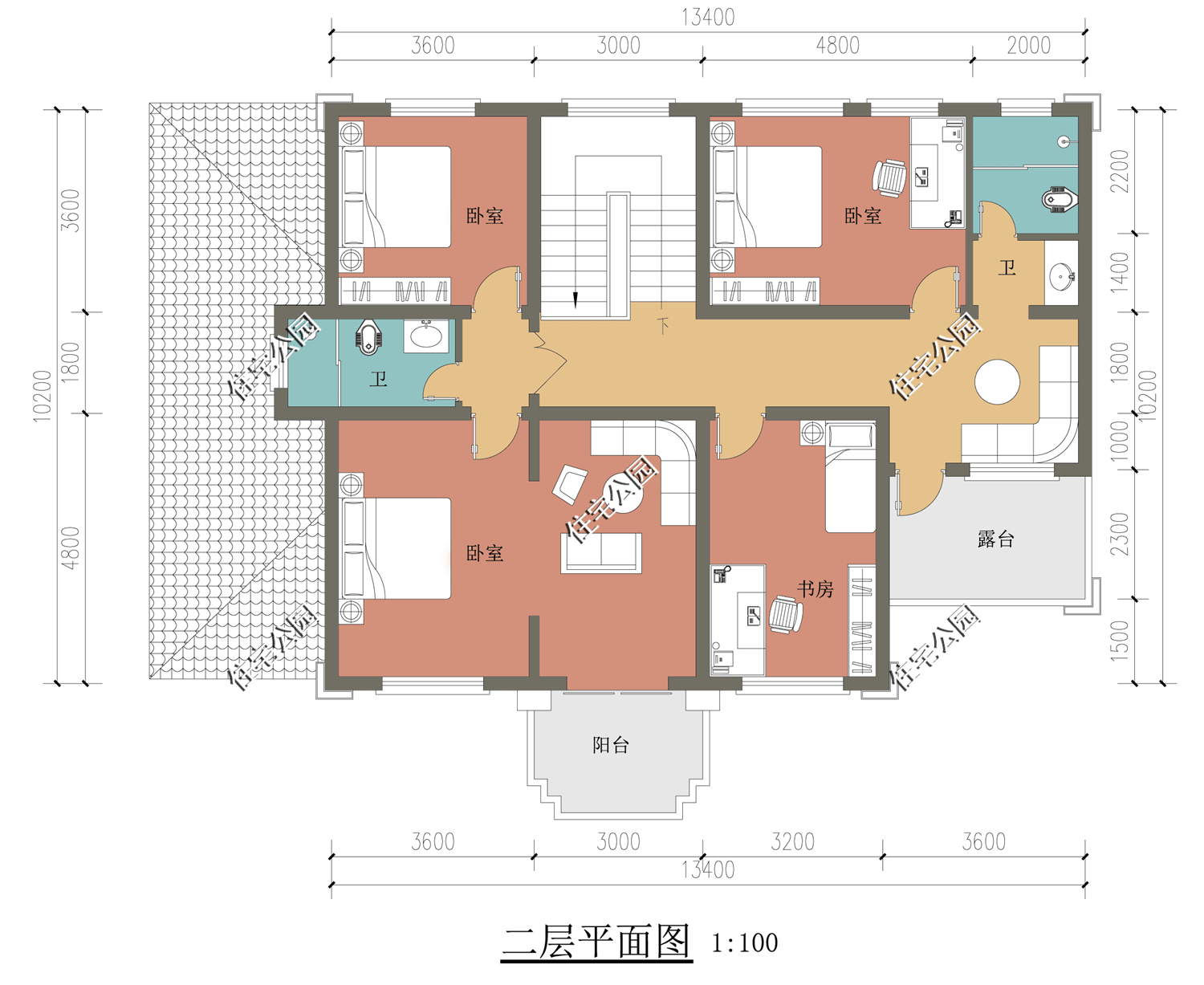 回農村建房宅基地開間16米進深10米有什麼戶型圖