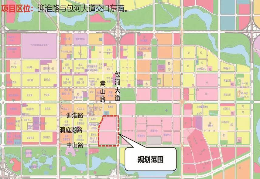 滨湖省府中轴规划图图片