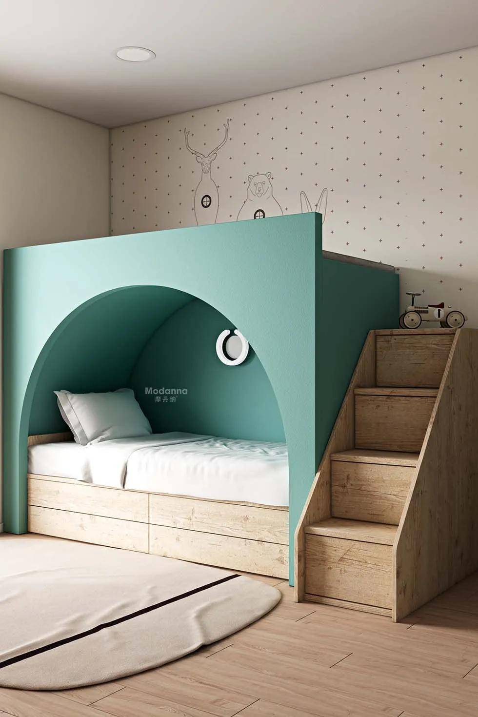 modanna成长型儿童房90后父母必读