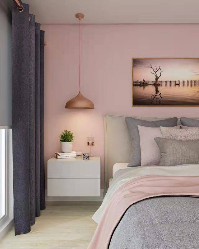 蔷薇色卧室搭配图片