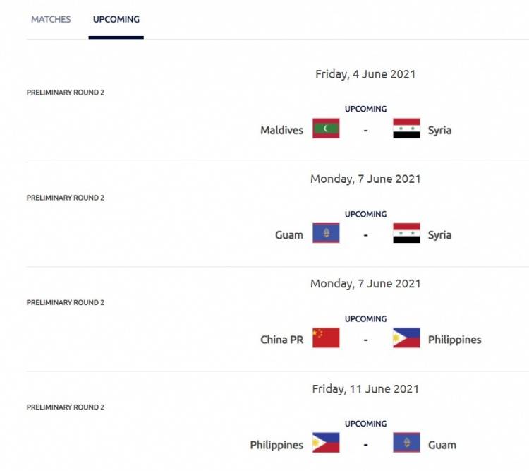 亚足联更新国足比赛时间：6月7日战菲律宾 15日战叙利亚_迪拜