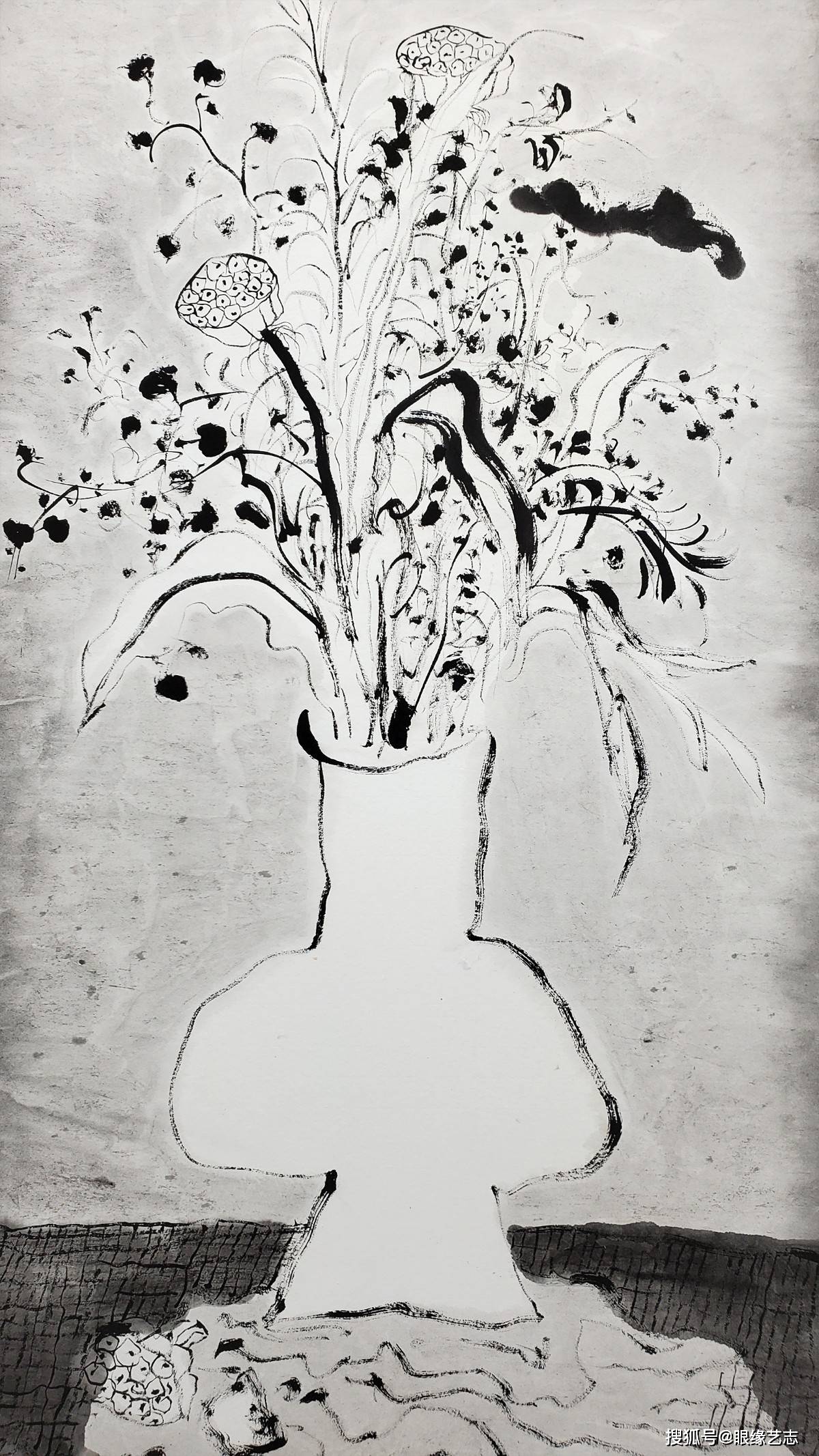 花瓶之二十,纸本水墨