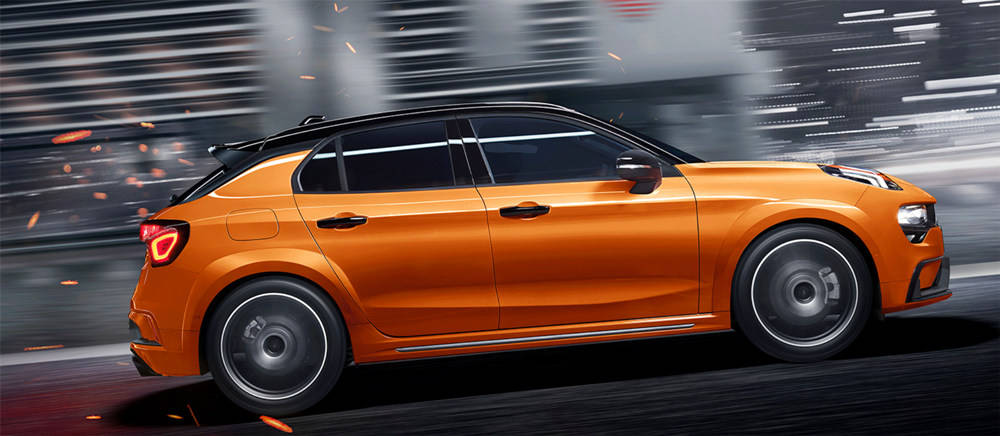 相比高尔夫与思域的低调表白领克02 Hatchback的出场很热血 性能