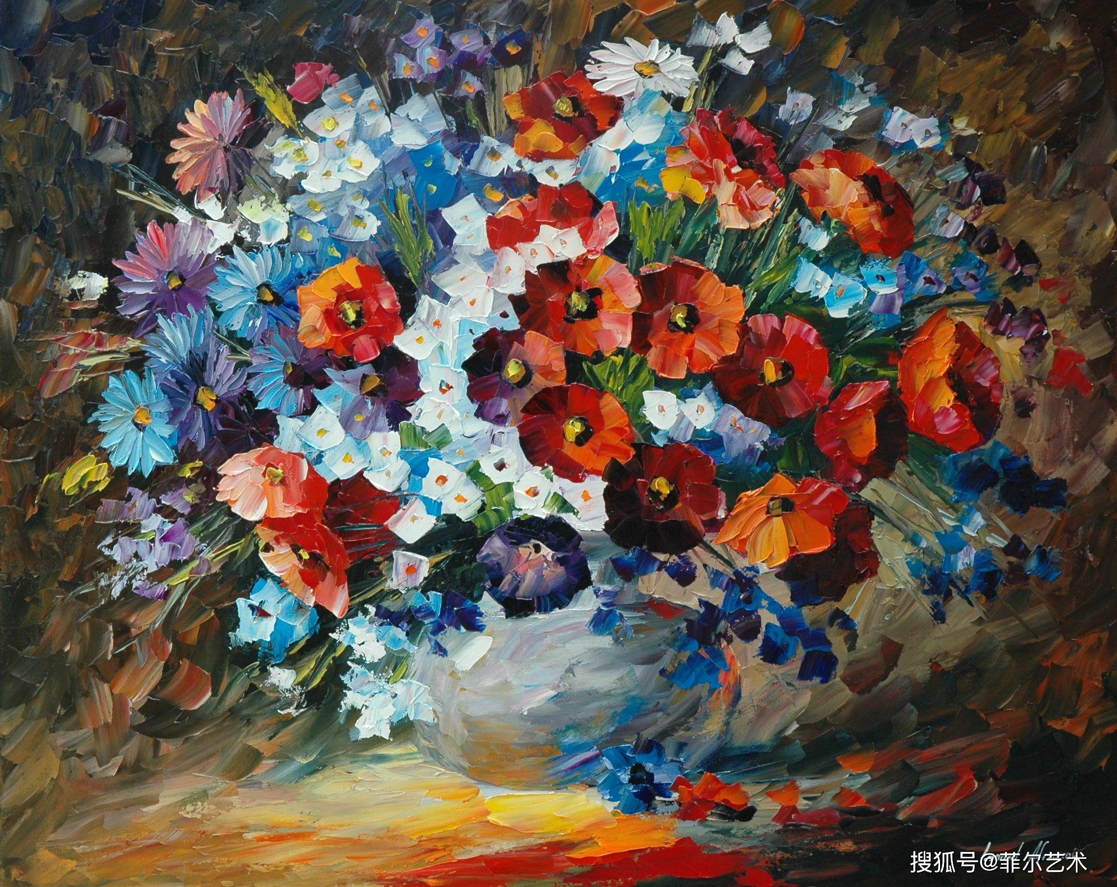 白俄罗斯画家里奥纳阿菲莫油画作品欣赏