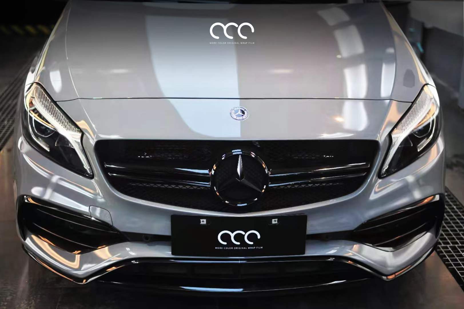 奔驰贴膜mcwrap漫彩改色膜超亮pet纳多灰
