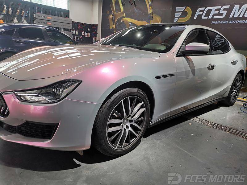 玛莎拉蒂吉博力改色lb钻石梦幻火山灰效果展示