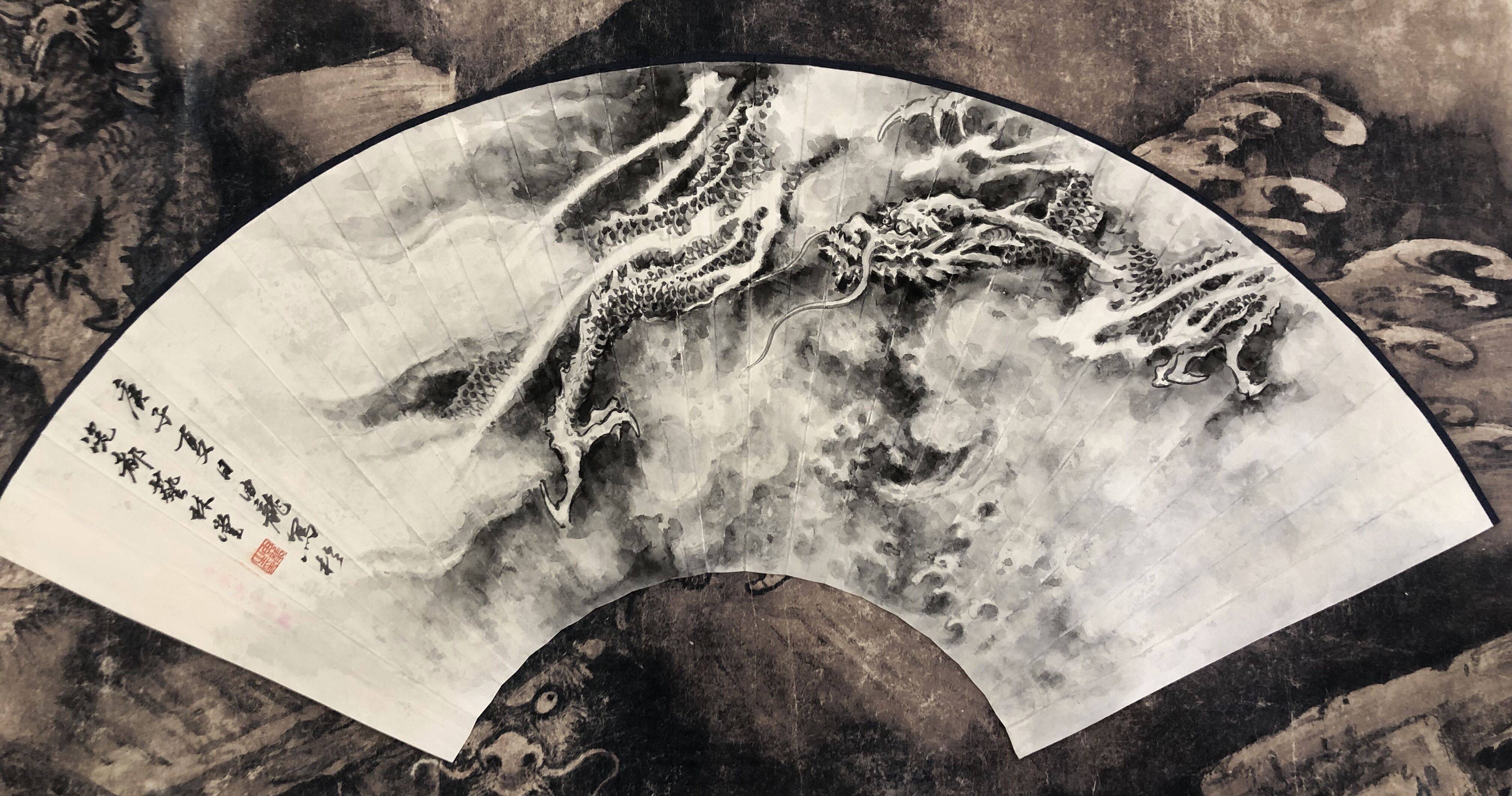 中国现代画龙名家由龙老师