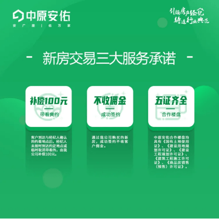 中原安佑推出15项服务承诺为房产交易保驾护航