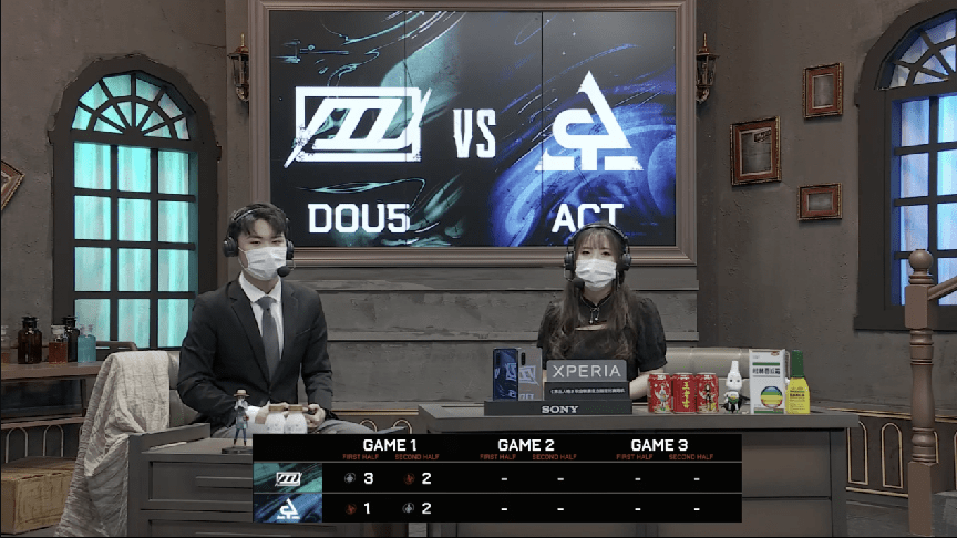 前锋|第五人格2021IVL夏季赛常规赛 DOU5 vs ACT 第一局