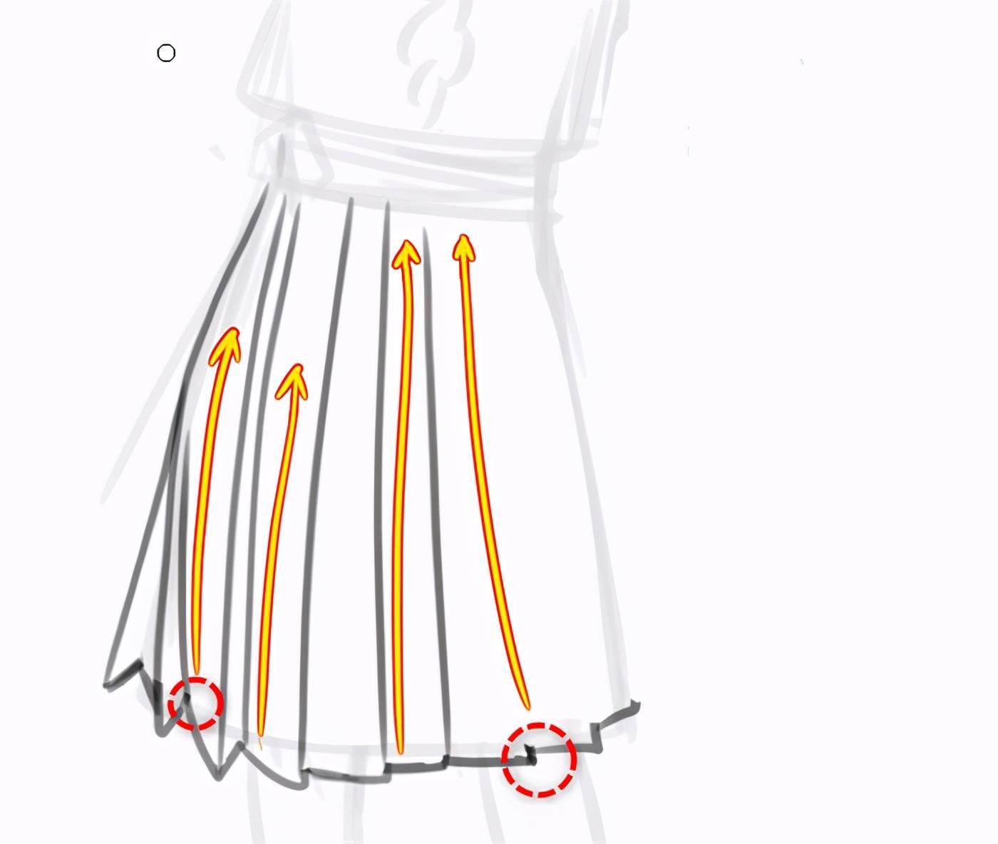 原創畫好裙子才能為所欲為最最最簡單的百褶裙畫法教程