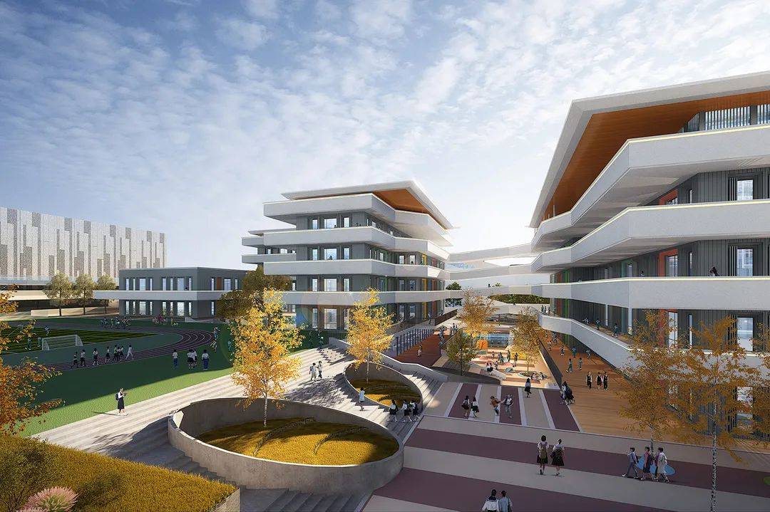 万福城足球实验小学效果图