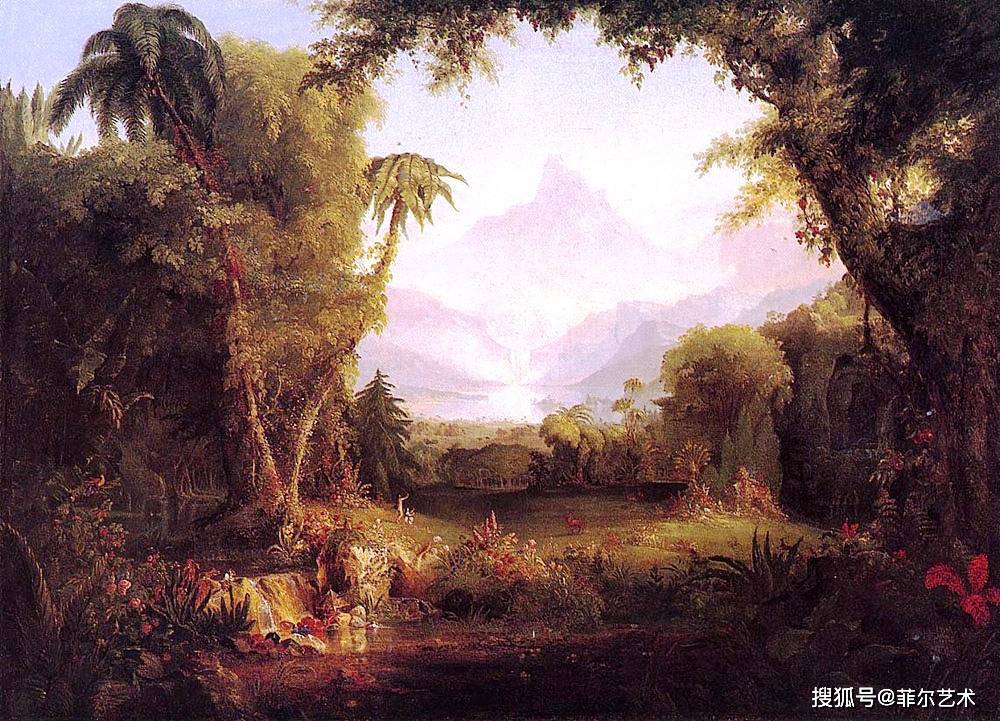 美国画家Thomas Cole 荒野风景油画作品欣赏_手机搜狐网