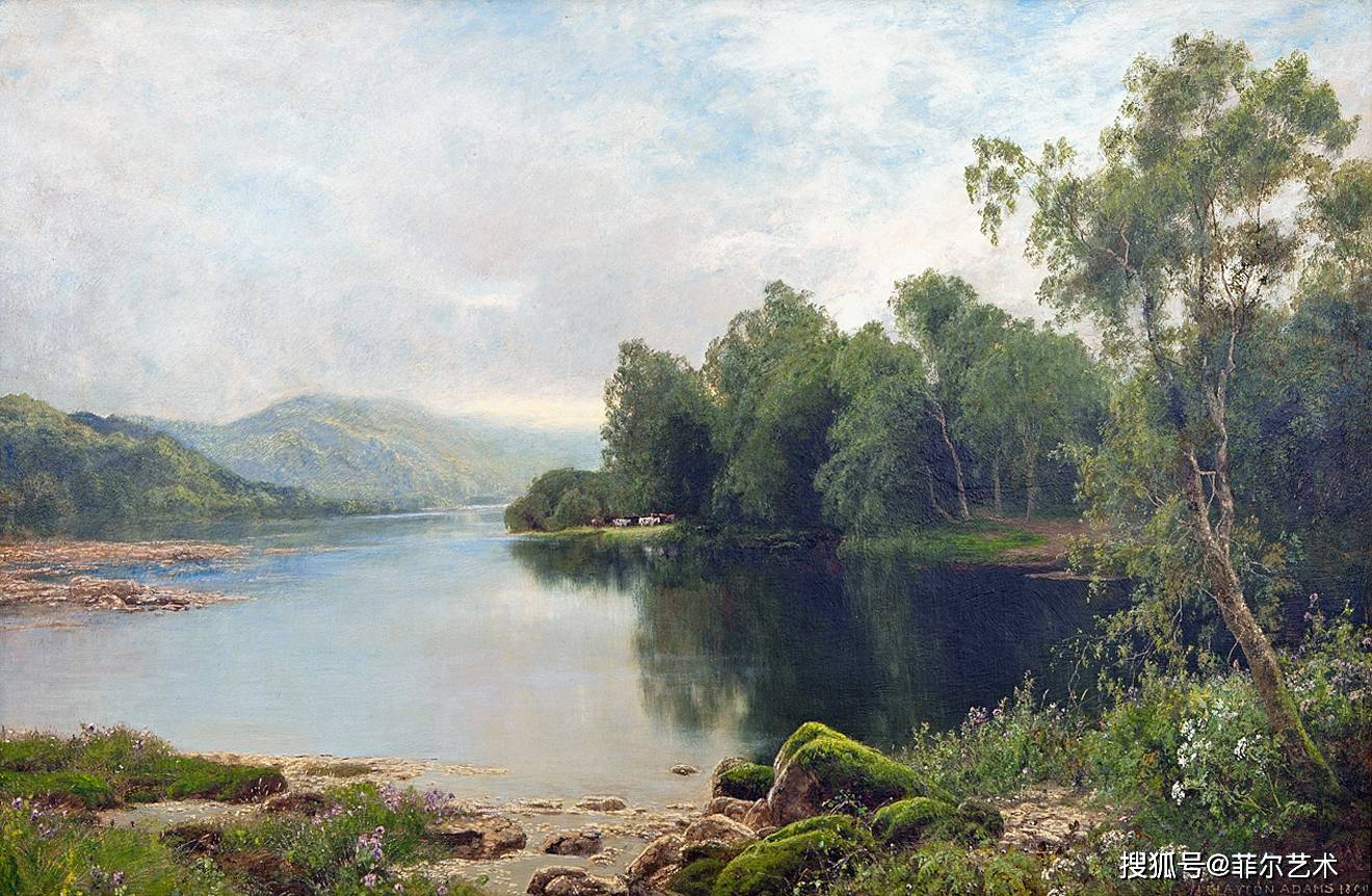 英国画家johnclaytonadams风景油画作品欣赏上
