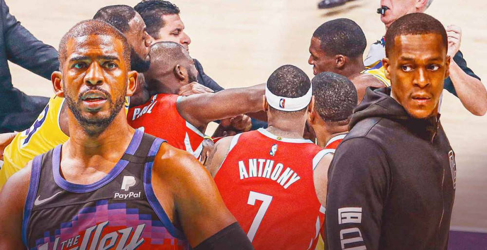 隆多和小莫外线挡拆,布克的防守注意力被隆多吸引,此时保罗还没有亲自