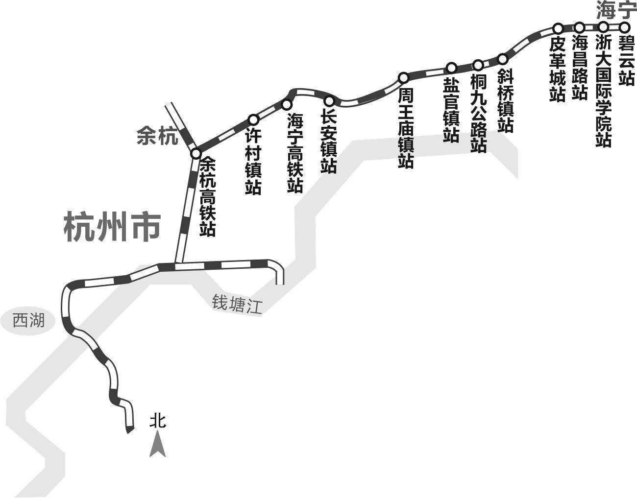 乘坐电梯上二楼,经过走廊,进入下一个换票环节: 杭海城际铁路起于杭州