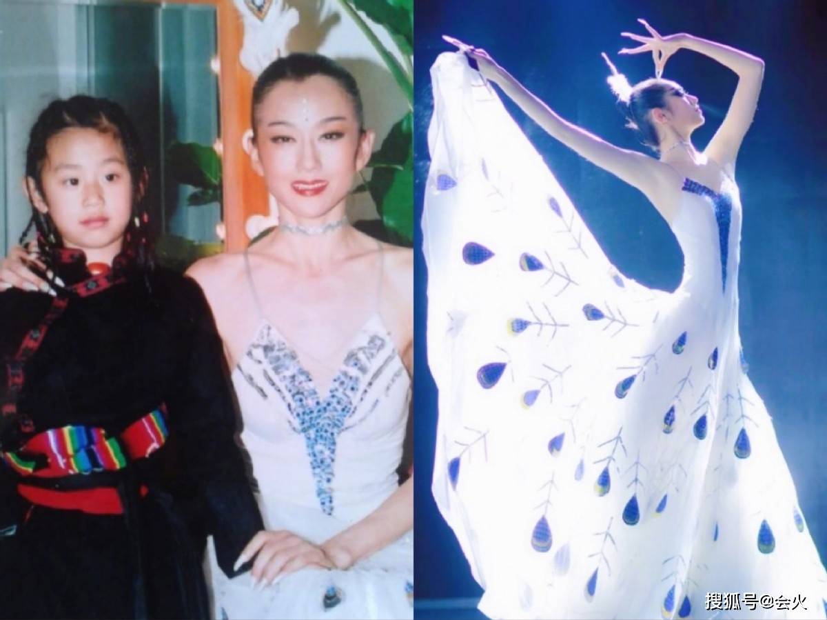 杨丽萍拎竹筐观看家人表演!侄女身高超一米八