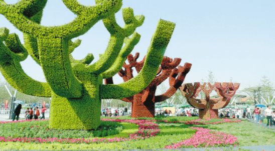绿雕仿真绿雕设计城市建设不可缺少的景观