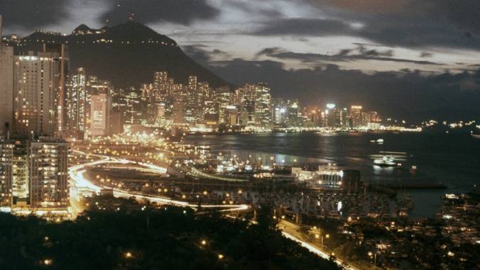 八十年代的香港夜景整夜不眠的东方之珠 九龙