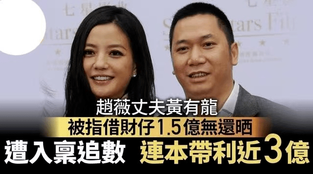 赵薇丈夫黄有龙欠债不还被诉 “空手套白狼”收