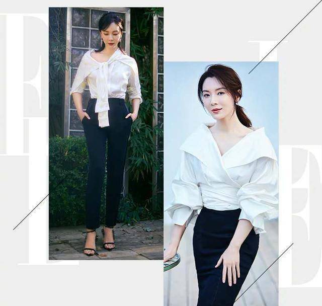 黑色|50岁女人夏天别穿连衣裙,显胖俗气!跟着陈数王菲穿阔腿裤超优雅