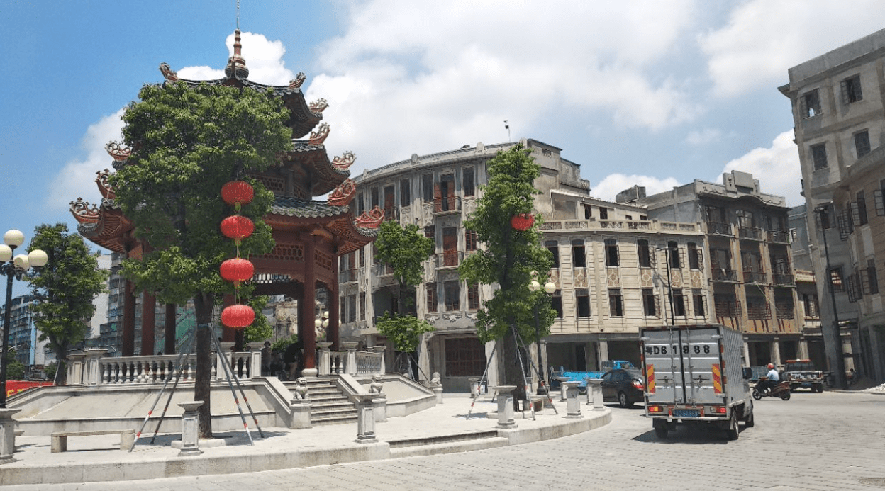 广东汕头老城区一角,据说有些是即将上演的电影《暴风》取景地