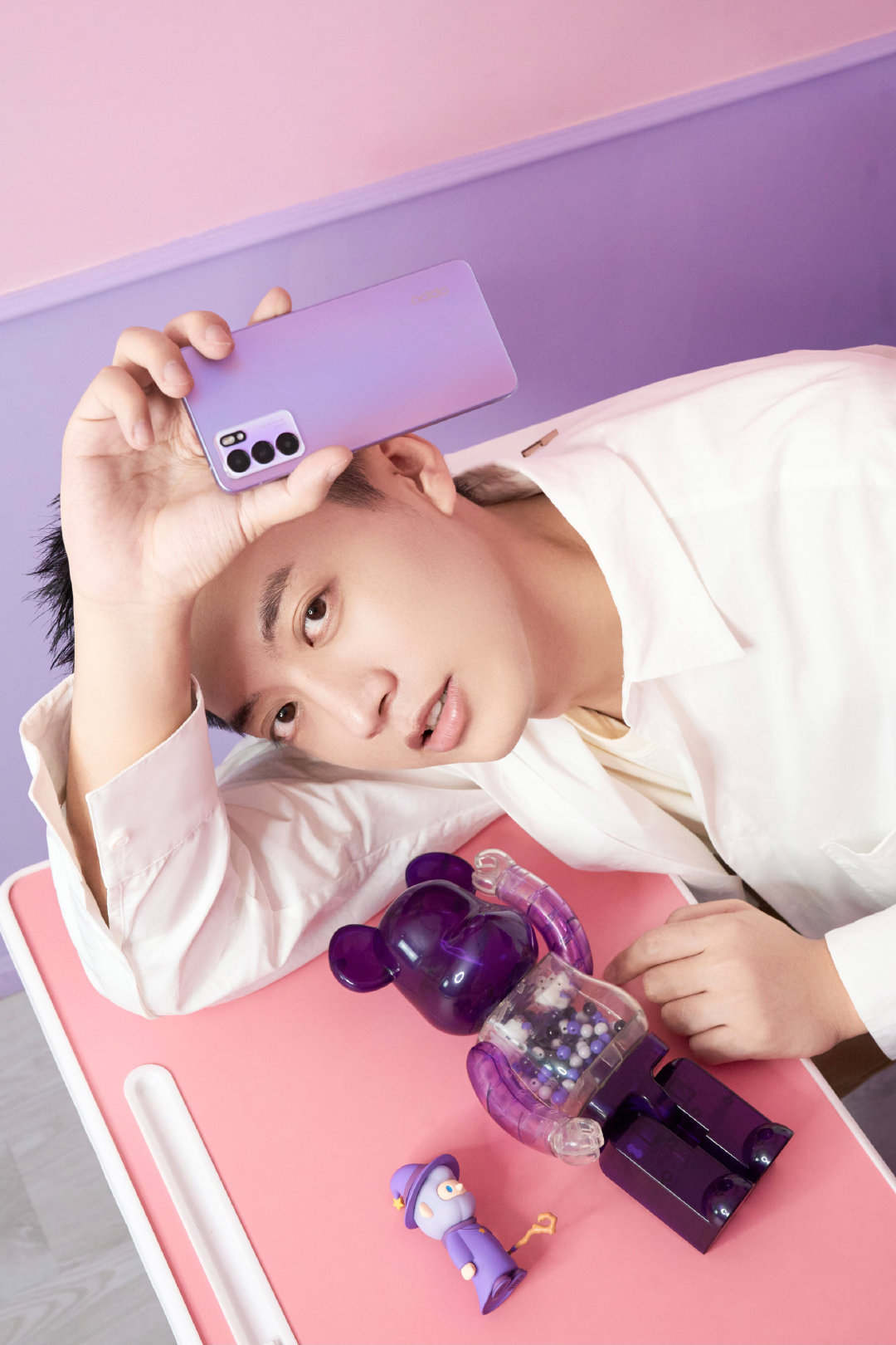 体验张子枫同款opporeno6猛男紫不仅仅是好看