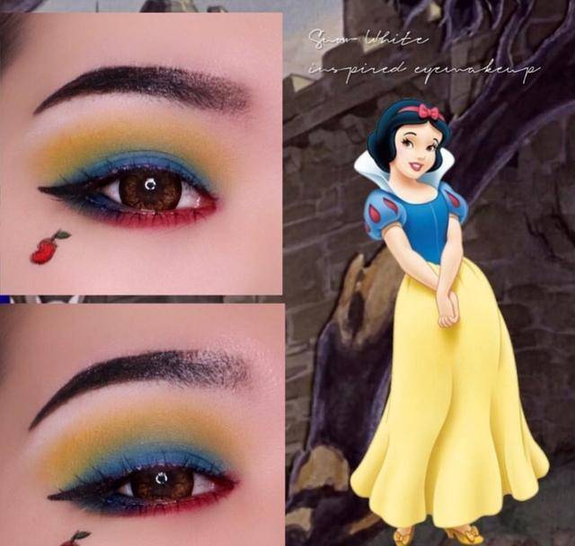 茉莉|真人Cosplay，用眼妆COS迪士尼公主！这不同风格的眼睛让人着迷