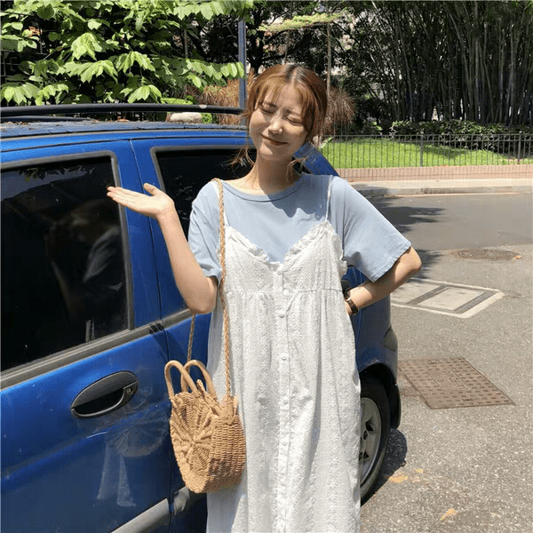 蓝色|那些像星辰大海一样的蓝色连衣裙,显白还有气质,你安排了吗?