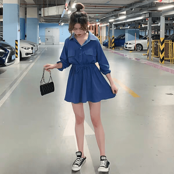 蓝色|那些像星辰大海一样的蓝色连衣裙,显白还有气质,你安排了吗?