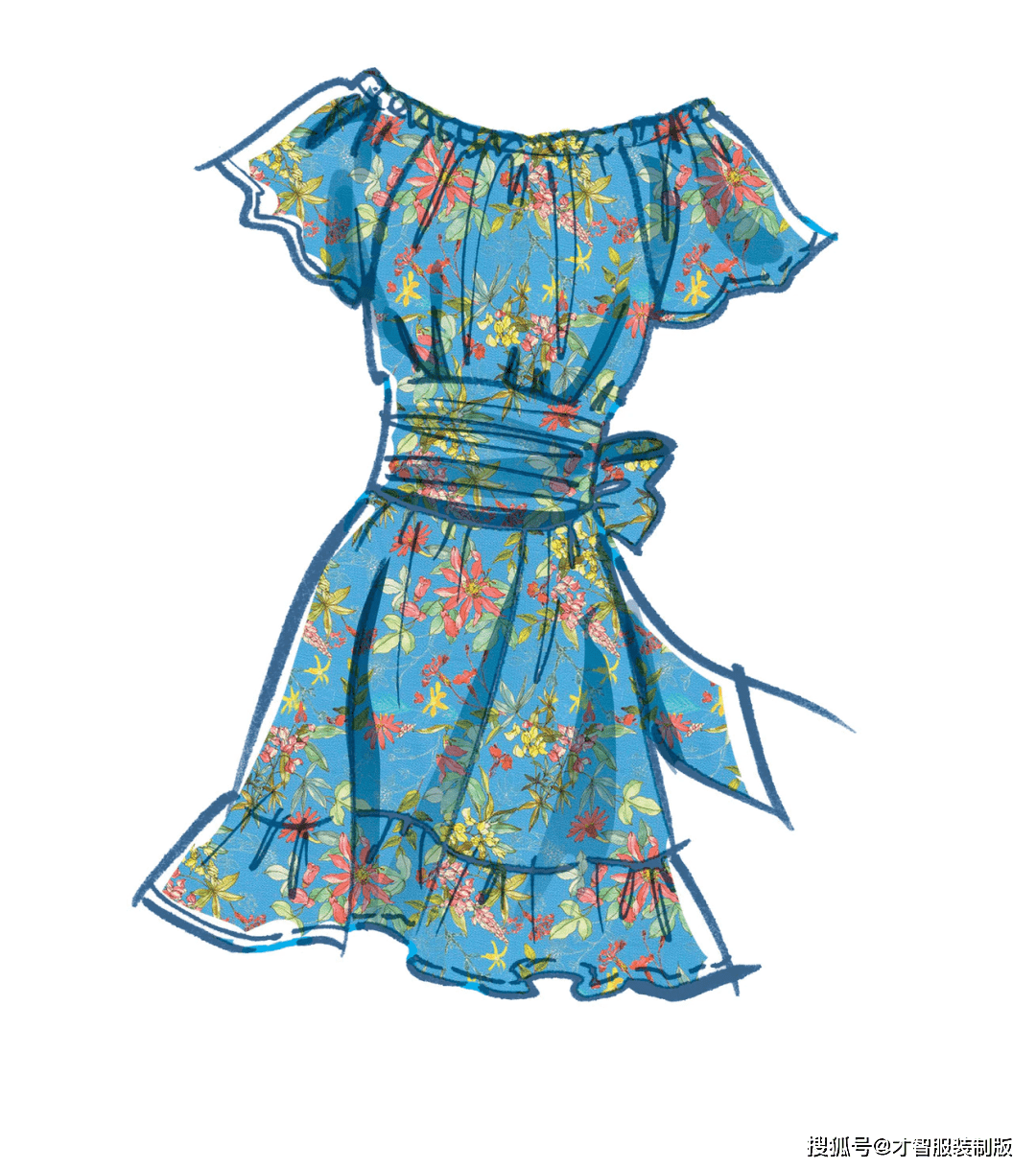 服装|16款连衣裙的设计款式图