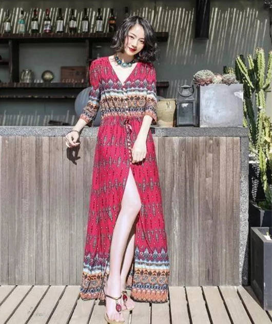 钟楚曦|三伏天！不如跟着李兰迪钟楚曦来件棉麻裙，舒适与文艺兼得